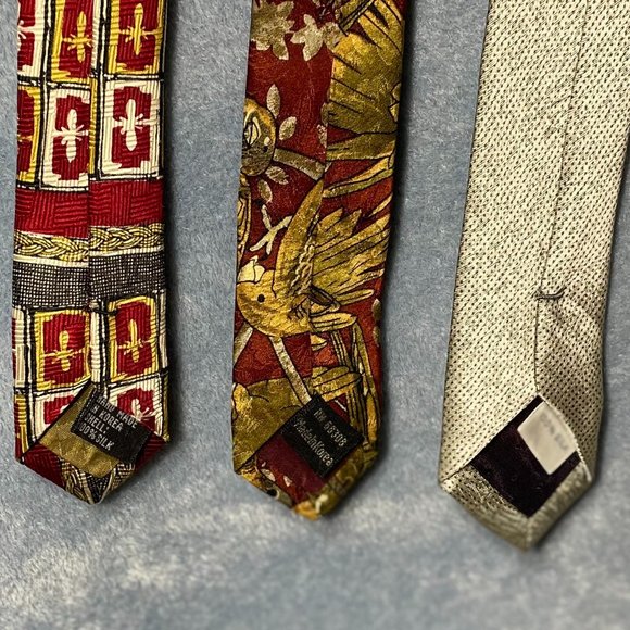 Bundle of 3 100% Silk Used Neckties - Picture 5 of 5
